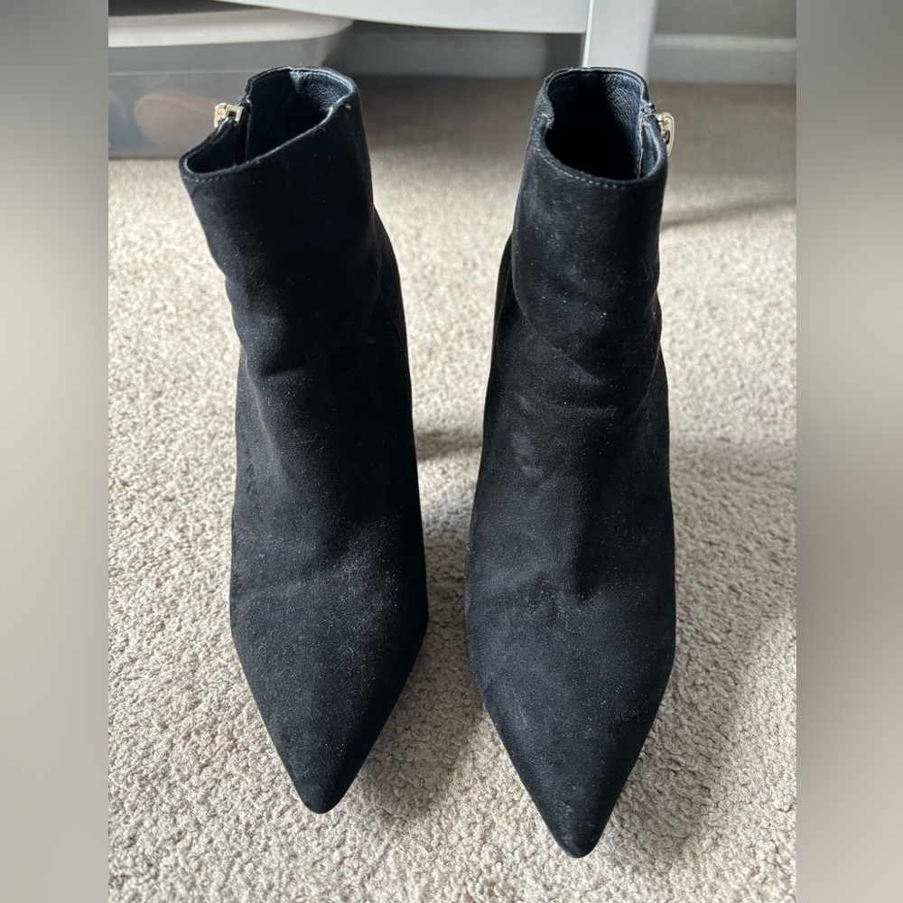 Sleek Black Ankle Boots with Stiletto Heel